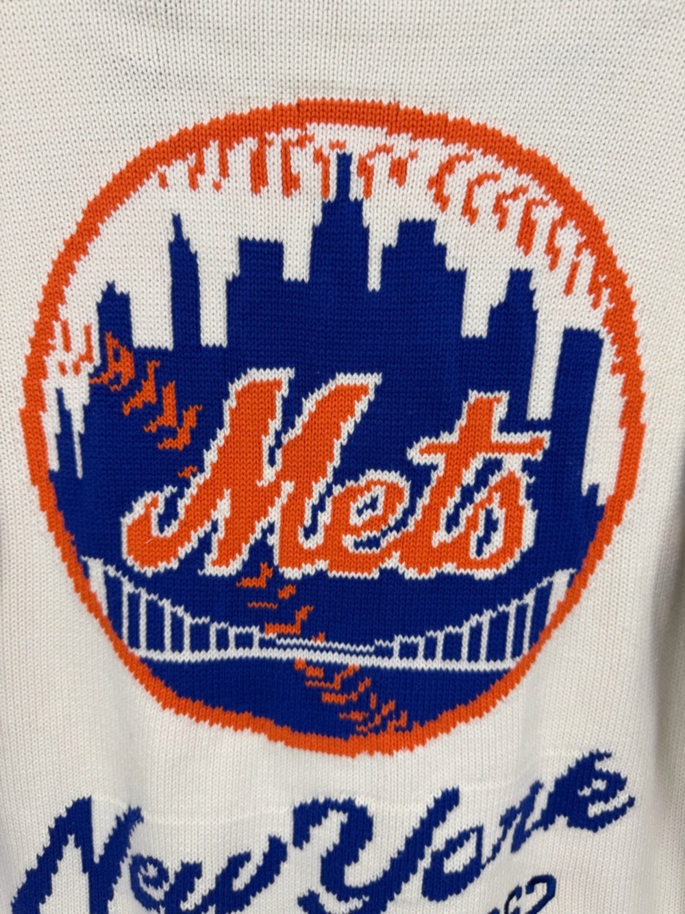Anthropologie NWT The Wild Collective MLB NY Mets Cardigan Cotton Size XS - Picture 5 of 16